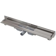 Nici - Alcadrain APZ104 Flexible Low Duschrinne mit Rand für den perforierten Rost und mit einstellbarem Kragen zur Wand 750 mm