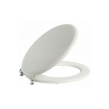 Toilettensitz mit Polyesterharz für Vasen bezogen Ellisse Ideal Standard Niclam N8 weiß