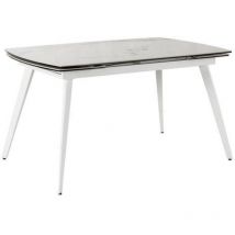 Nicolas - ausziehbarer tisch in sintered White