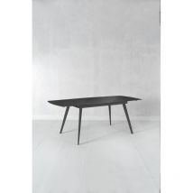 Stones - Nicolas - table à allonges en fritté Noir