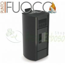 Punto Fuoco - Nicole - Stufa a pellet da 15 kw nero goffrato