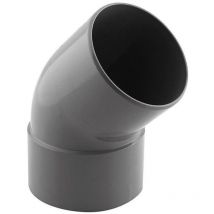 Coude pvc 45° mf ø 80 raccord évacuation - Interplast