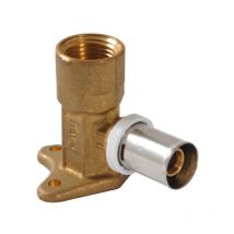 Coude applique multicouche à sertir Femelle Ø16-1/2 fluxo - Nicoll