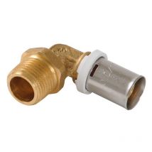 Coude à sertir fluxo Mâle Ø26-1''