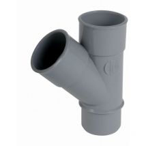 Nicoll - Einfacher Stutzen und Abzweig männlich-weiblich 45° - pvc grau - ø 40 mm - BH14