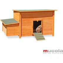 Mucola - Nid de ponte poulailler + couvercle articulé lièvre poulailler étable petite cage d'animal de compagnie
