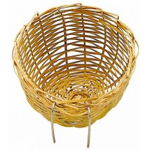 Nid pa 4455 Nid en osier pour canaris, petits oiseaux et oiseaux exotiques . Variante pa 4455 - Misure: ø 8.6 x 5 cm - - Ferplast