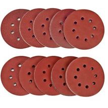 100 Stück Schleifscheiben, Körnung 40/80/120/180/320/600/800/1000/1500/2000, 125 mm Größe, ideal zum Schleifen/Polieren/Entrosten, HSDPS5M100, 