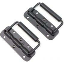 [NIEMALS VERWENDET] 2 Stück Edelstahl-Zuggriffe, Box-Hebegriff, Box-Werkzeuge, Federklappgriff, Edelstahl-Kistengriff, Federzuggriffe (120 mm)
