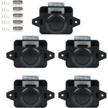 Odipie - niemals verwendet] 5 Stück Push Button Catch Lock Catch Schranktürschloss Möbelschloss Door Lock Verriegelung für rv Camper Caravan Van