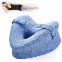 Odipie - niemals verwendet] Beinkissen, ergonomisches Seitenschlafkissen, Memory Foam-Kniekissen mit Gurt für Seitenschläfer, Beinstützkissen mit