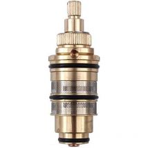 [NIEMALS VERWENDET] Universelles Thermostat-Temperaturregelventil aus Messing für Duschkartusche, für Duschstange, Duschmischbatterie (1 Stück)