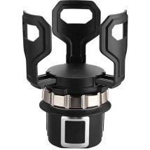 [NIEMALS VERWENDET] Verstellbarer Getränkehalter fürs Auto, Flaschenhalter fürs Auto mit verstellbarem elastischem Clip an der Unterseite,