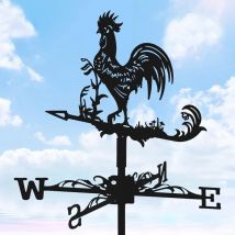 Odipie - niemals verwendet] Wetterfahne aus Edelstahl, Wetterfahne aus Metall, Windrichtungsanzeige, für Außendach, Garten, Hof, Bauernhof
