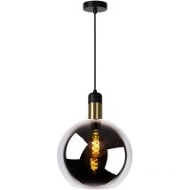 Julius - Pendelleuchten - Ø 28 Cm - 1xe27 - Rauchfarbe Grau - Lucide