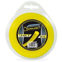 Distributore di debroussailleus - 25m - Ø1.6mm - Giallo - Nylon - Rotondo