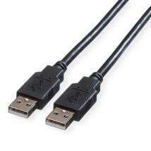 Nilox - Roline Cavo usb usb 2.0 Spina usb-a 0.80 m Nero Schermato 11.02.8908