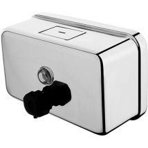 Hygieneprogramm - Flüssigseifenspender für die Wandmontage, 1100 ml, Edelstahl poliert hp 8131-H-18 - Nimco