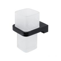 Nimco - Maya - Verre pour brosse à dents et dentifrice, verre mat / noir mac 29058H-90