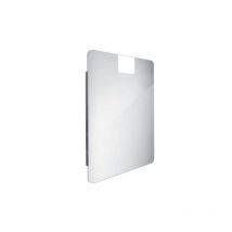 Nimco - Miroirs - Miroir avec éclairage led, 600x800 mm, aluminium zp 20002