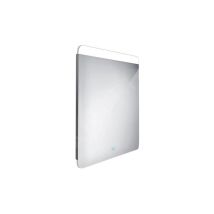 Miroirs - Miroir avec éclairage led, 600x800 mm, capteur tactile, aluminium zp 23002V - Nimco