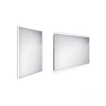 Nimco - Miroirs - Miroir avec éclairage led, 600x800 mm, carré, aluminium zp 11002