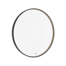 Nimco - Miroirs - Miroir avec éclairage led, diamètre 100 cm, touches tactiles, noir zpc 31004RVX-90