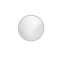 Nimco Miroirs - Miroir avec éclairage LED, diamètre 60 cm, noir mat ZPC 28000R-90