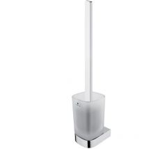 Nikau - Brosse wc murale avec support, verre mat/chrome nk 30094CN-HR-26 - Nimco