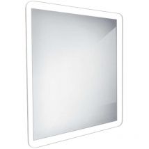 Spiegel - Bad-LED-Leuchtspiegel 60x60 cm, abgerundet, Aluminium zp 19066 - Nimco