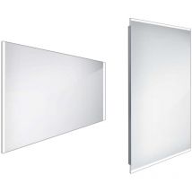 Spiegel - Spiegel mit LED-Beleuchtung, 100x70 cm, Aluminium zp 11004 - Nimco