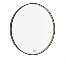 Nimco Spiegel - Spiegel Mit Led-beleuchtung, Durchmesser 60 Cm, Berührungssensor, Schwarz Zpc 31000rvx-90