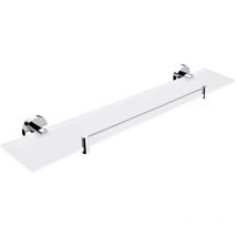 Nimco - Unix - Ablagefläche, Länge 60 Cm, Mattiertes Glas/chrom Un 13091bx-60-26