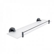 Unix - Étagère, 50 cm, verre dépoli/noir mat unc 13091BX-50-90 - Nimco