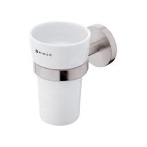 Nimco - Unix - Porte-brosse et porte-dentifrice, acier inoxydable brossé unm 13058KU-10
