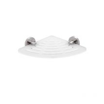 Unix - Tablette d'angle ixi, 230 mm, plexiglas mat/acier inoxydable poli unm X211-10 - Nimco