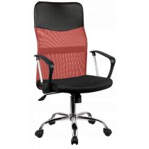 Hucoco - nime - Fauteuil ergonomique avec accoudoirs - Hauteur ajustable - Dossier inclinable - En maille aérée