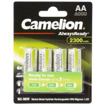 Nimh Aa/r6 1.2v-2300mah (4/carte) 'alwaysready ' - Camelion