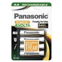 Panasonic - Evolta aaa Rechargeable Batteries 750 Mah, Pack of 4