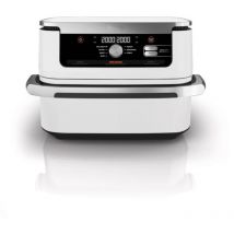 Friteuse Ninja AF500EUWH Double 10,4 l Autonome 2470 w Friteuse à air chaud Argent, Blanc