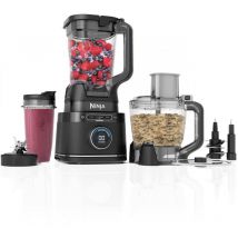 Ninja - Detect Power Blender Processor Pro 3-en-1, mixeur 1200W, bol à mélanger, lame malaxeur, gobelet individuel, récipient, pétrir, mixer, hacher