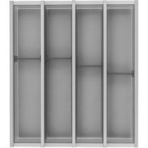 Besteckkasten für Schubladen Set Cuisio kb 450mm - Besteckorganizer passend zu Merivobox, Kunststoff/Aluminium graphit - Ninka
