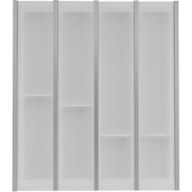 Besteckkasten Für Schubladen Set Cuisio Kb 500mm - Besteckorganizer Passend Zu Merivobox, Kunststoff/aluminium Weiß - Ninka