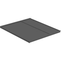 Ninka Deckelplatte 600 mm – Korpusseitenstärke 16 mm – Kunststoff – Dunkelgrau – Kompatibel mit eins2vier, eins2fünf, eins2sechs