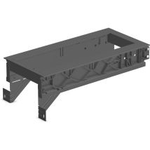 Ninka - Hängerahmen kb 300mm - Halterung für Mülleimer passend zu eins2sechs Mülltrennsystem, Aluminium dunkelgrau
