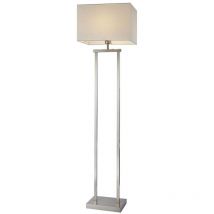 Stehleuchte Deckenfluter Standlampe led Wohnzimmerleuchte Metall Stoff h 150 cm