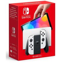 Nintendo Switch OLED Konsole Weiß – 7 Zoll Multi-Touchscreen – 64 GB Speicher – HDMI, USB, LAN Anschluss