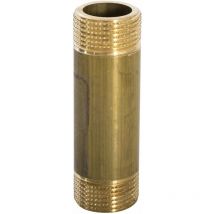 Niple doble de tubo latón amarillo 1/2' mm Fp Pattaroni F195 150 mm