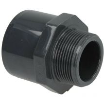Mega Group - Nipple de transition pvc 50/63 mm manchon adhésif x 1 1/2' fm