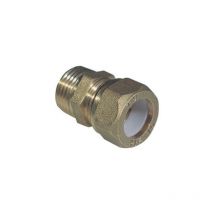 Tiemm - nipple maschio bicono per rame con ogiva teflon e 1/2 x 16 e